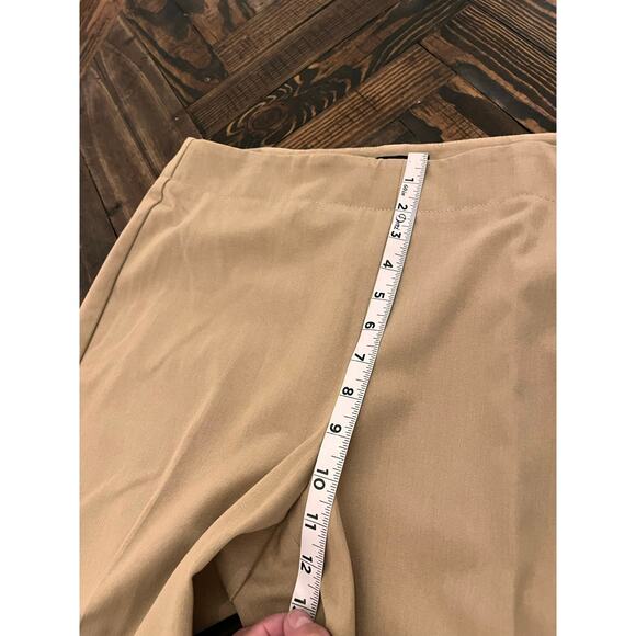 Talbots Heritage Chino Pants Womens 12 Khaki Brown Stretch Comfy Academia Twee - Picture 7 of 8